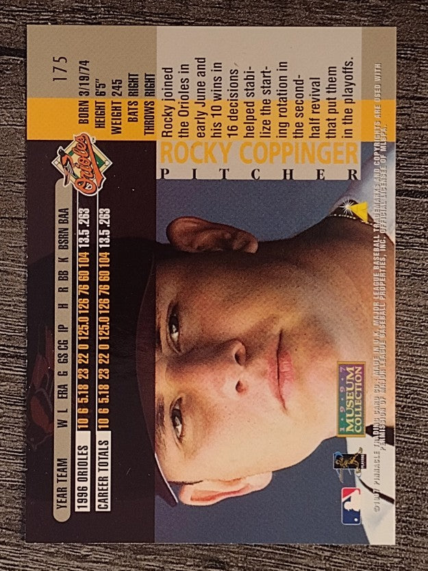 1997 Pinnacle Museum Collection #175 Rocky Coppinger