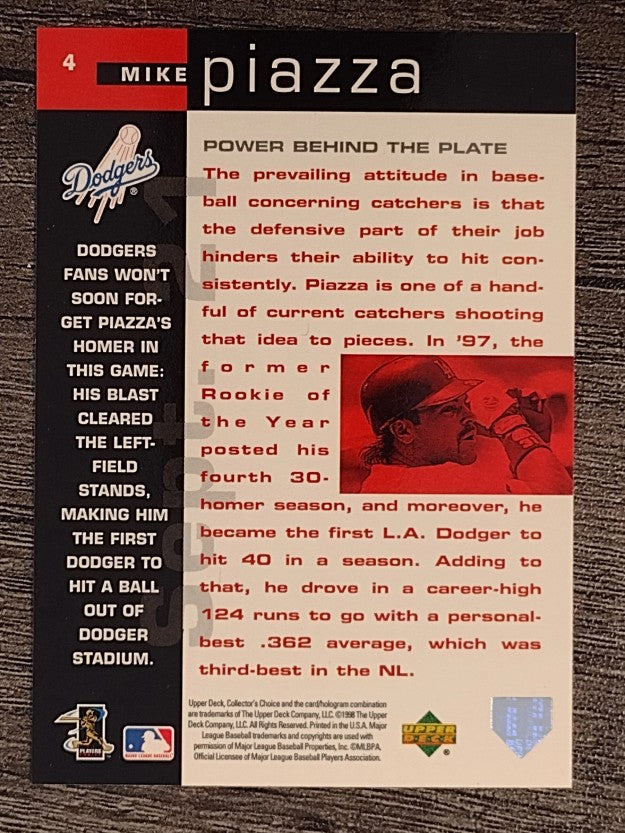 1998 Collector's Choice #4 Mike Piazza CG