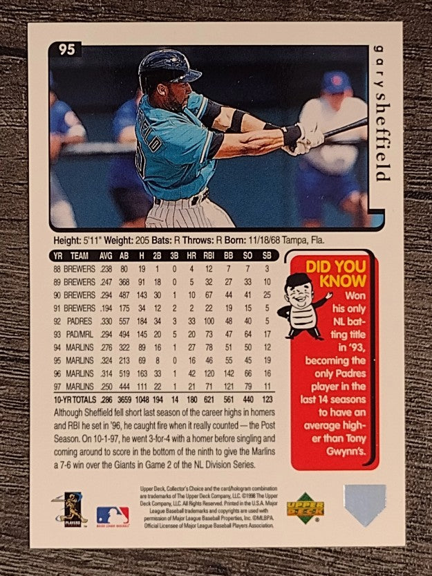 1998 Collector's Choice #95 Gary Sheffield