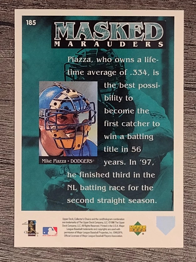 1998 Collector's Choice #185 Mike Piazza MM