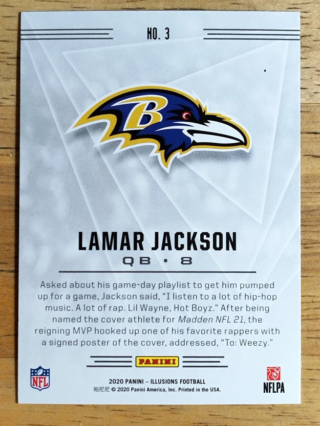 2020 Panini Illusions Retail #3 Lamar Jackson