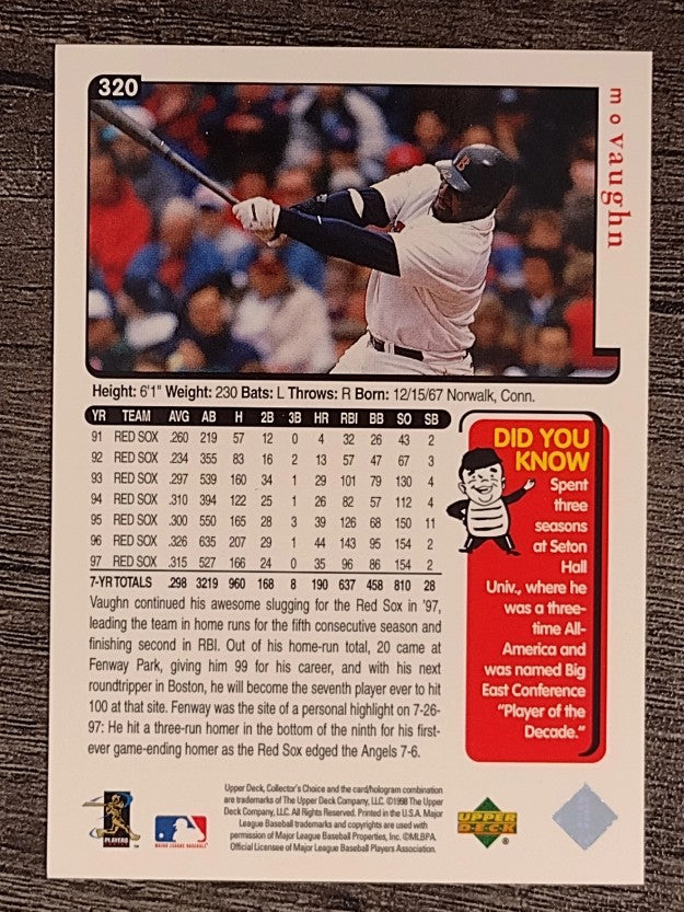 1998 Collector's Choice #320 Mo Vaughn