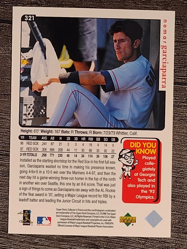 1998 Collector's Choice #321 Nomar Garciaparra
