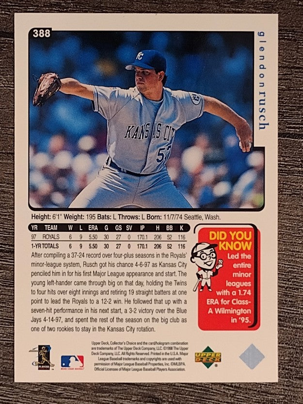 1998 Collector's Choice #388 Glendon Rusch