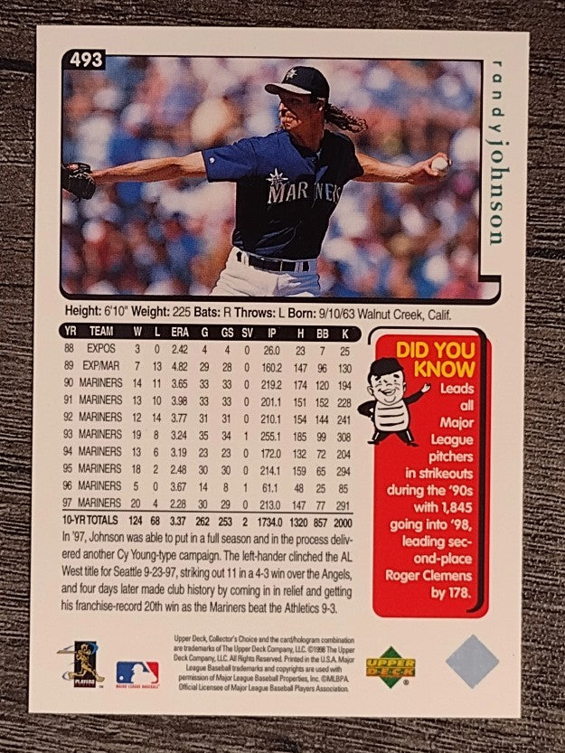 1998 Collector's Choice #493 Randy Johnson