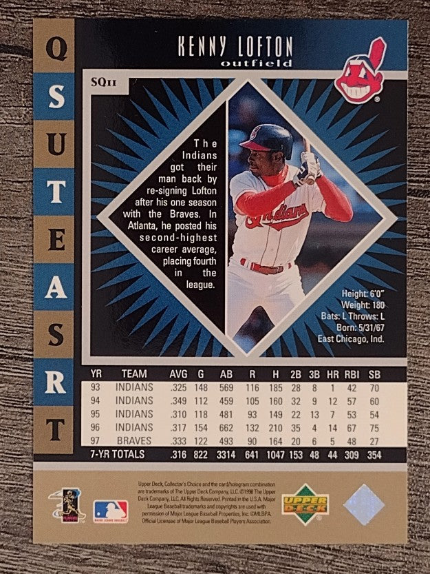 1998 Collector's Choice StarQuest Single #11 Kenny Lofton