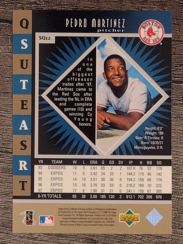 1998 Collector's Choice StarQuest Single #12 Pedro Martinez