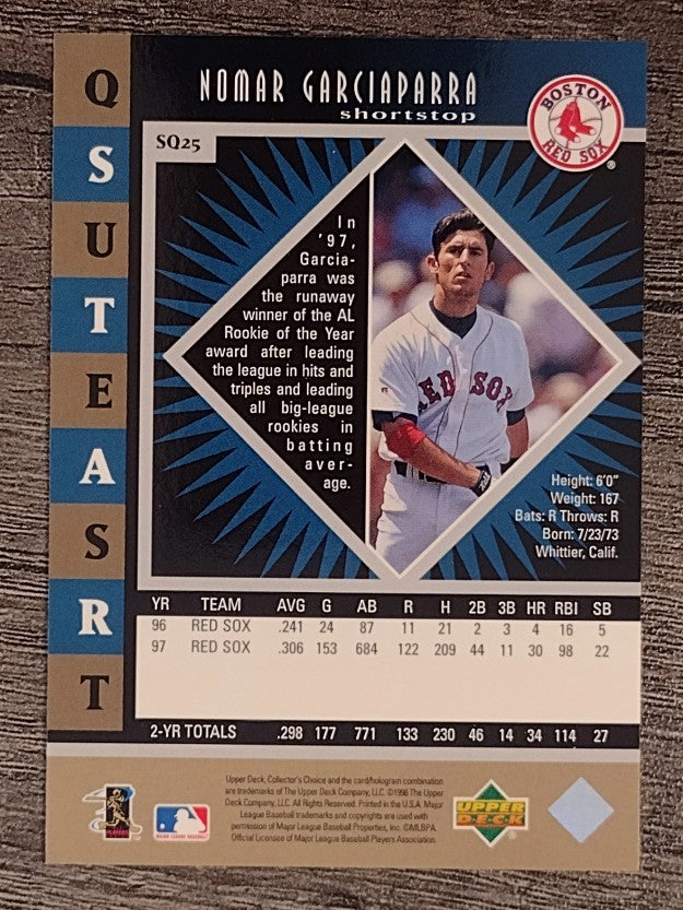 1998 Collector's Choice StarQuest Single #25 Nomar Garciaparra