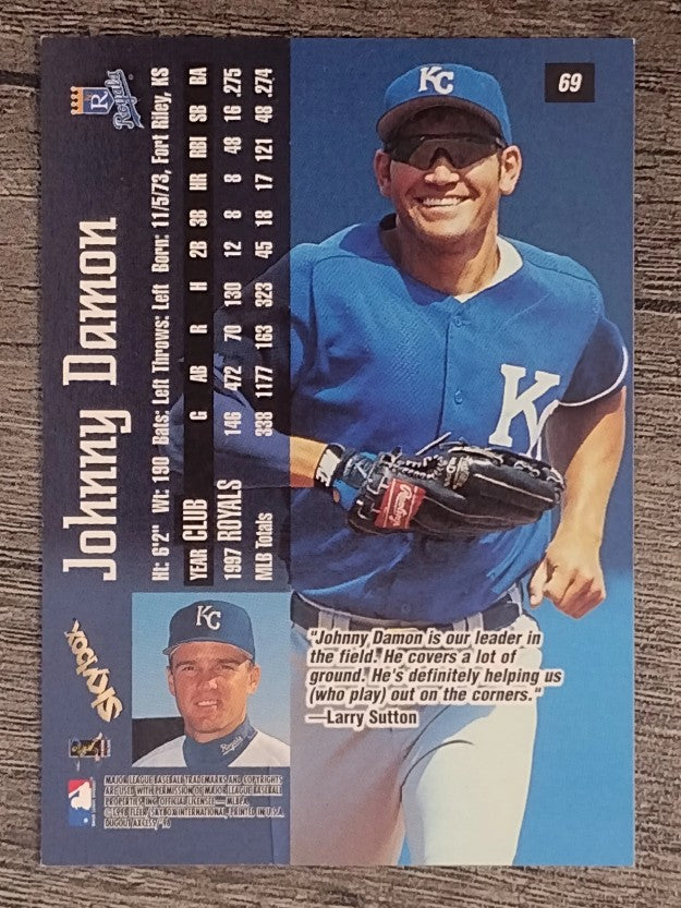 1998 SkyBox Dugout Axcess #69 Johnny Damon