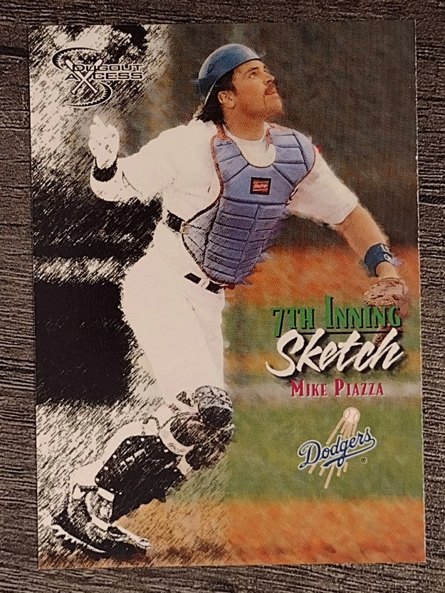 1998 SkyBox Dugout Axcess #125 Mike Piazza 7TH