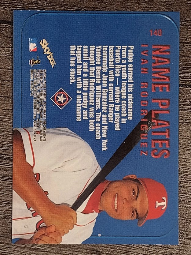 1998 SkyBox Dugout Axcess #140 Ivan Rodriguez NAME