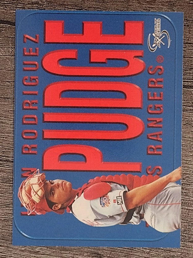 1998 SkyBox Dugout Axcess #140 Ivan Rodriguez NAME