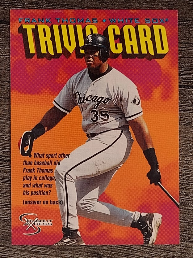 1998 SkyBox Dugout Axcess #149 Frank Thomas TRIV