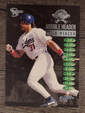 1998 SkyBox Dugout Axcess Double Header #DH13 Mike Piazza