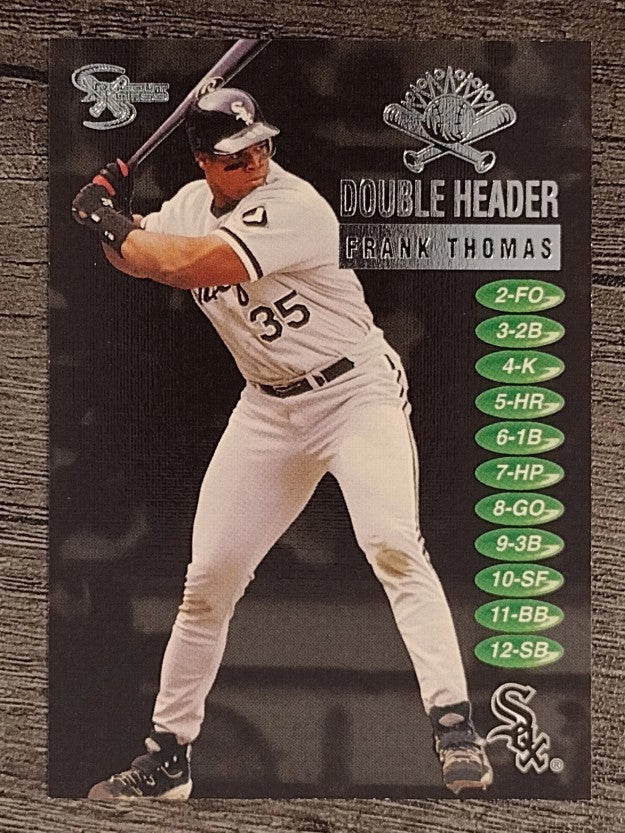 1998 SkyBox Dugout Axcess Double Header #DH17 Frank Thomas