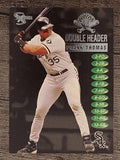 1998 SkyBox Dugout Axcess Double Header #DH17 Frank Thomas