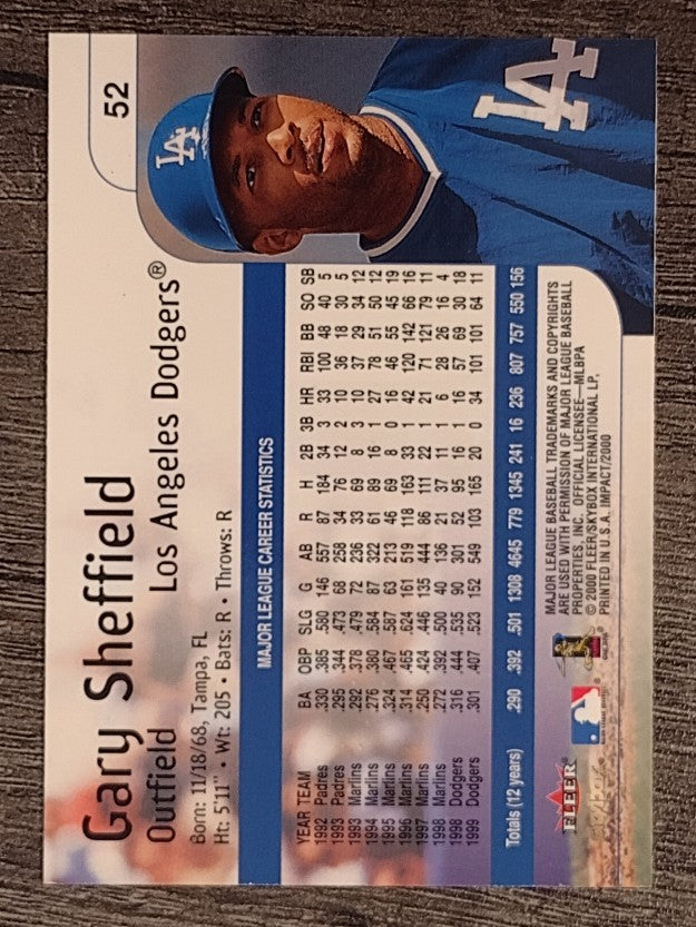 2000 Impact #52 Gary Sheffield
