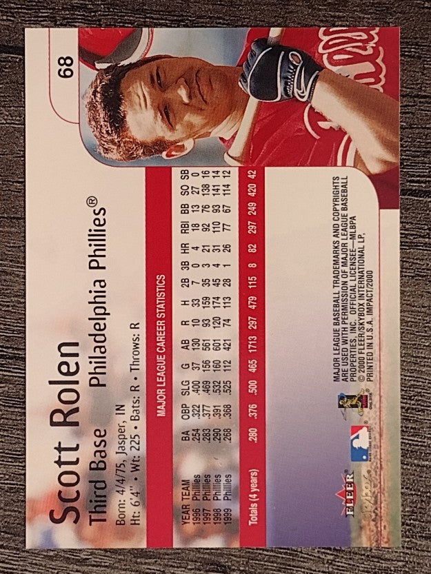 2000 Impact #68 Scott Rolen