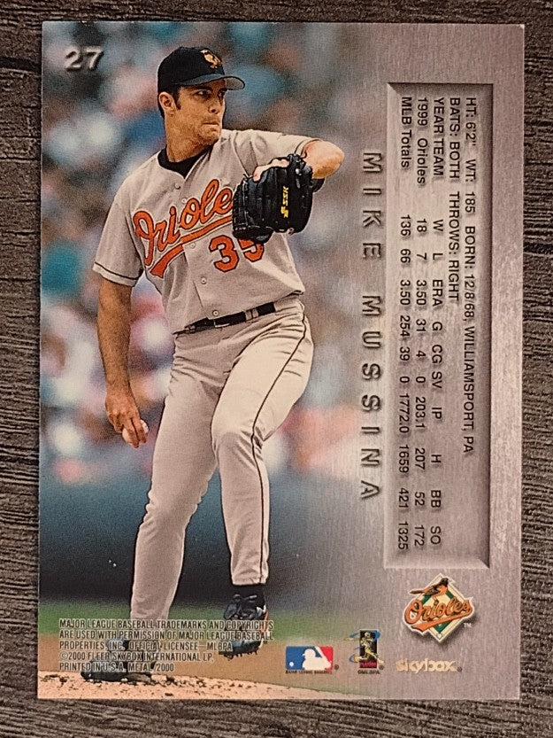 2000 Metal #27 Mike Mussina