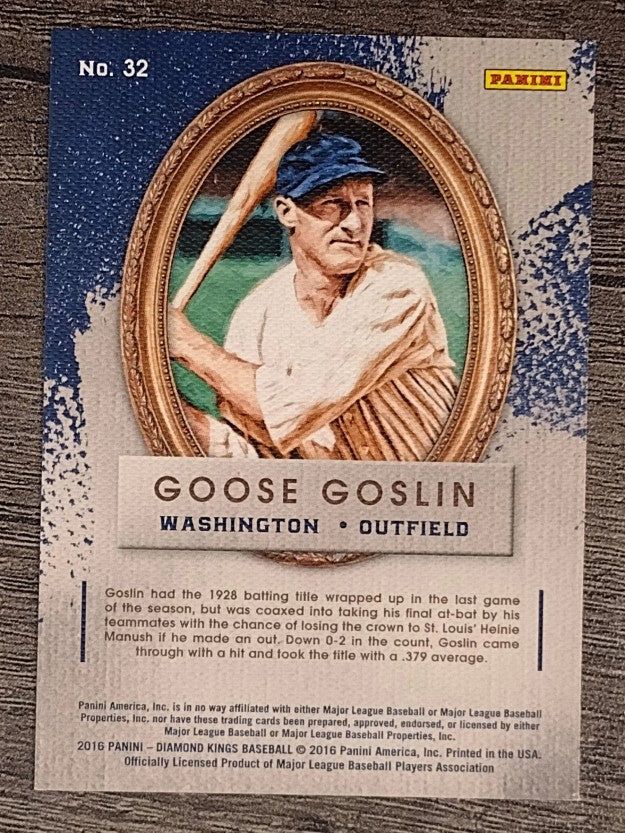 2016 Diamond Kings #32 Goose Goslin