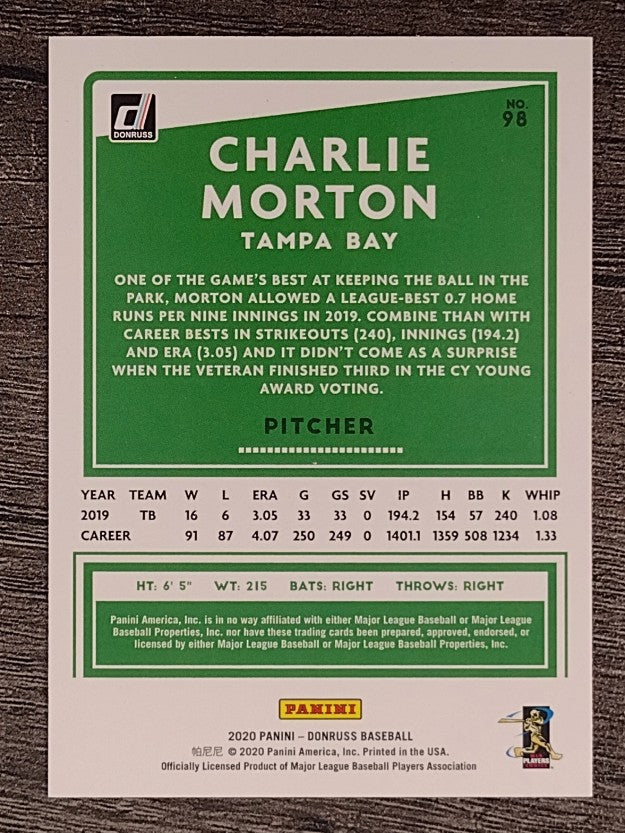 2020 Donruss #98 Charlie Morton