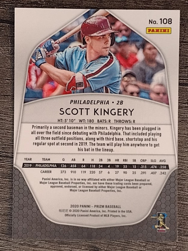 2020 Panini Prizm #108 Scott Kingery