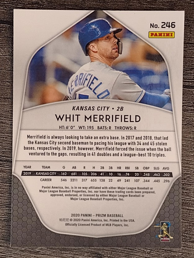 2020 Panini Prizm #246 Whit Merrifield