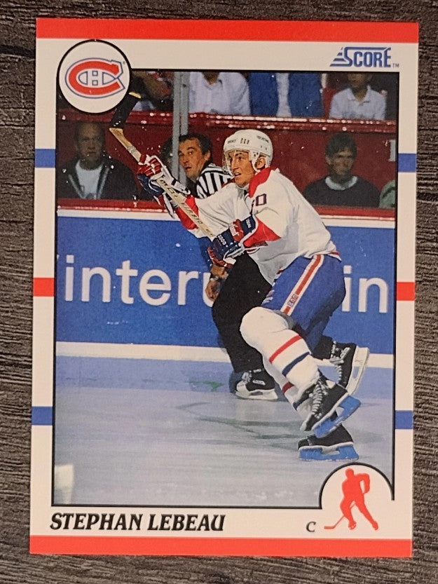 1990-91 Score #262 Stephan Lebeau RC