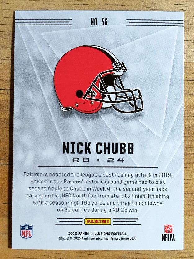2020 Panini Illusions Retail #56 Nick Chubb