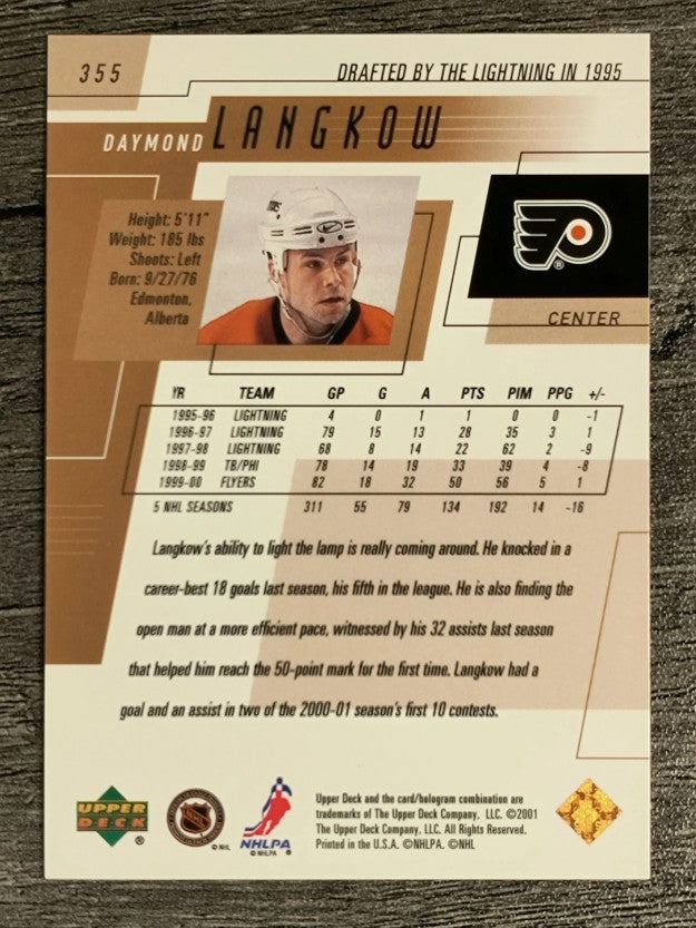 2000-01 Upper Deck #355 Daymond Langkow