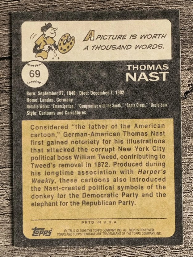 2009 Topps American Heritage #69 Thomas Nast