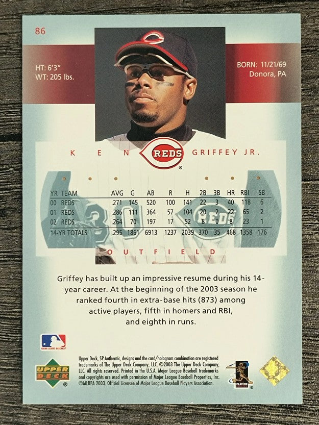 2003 SP Authentic #86 Ken Griffey Jr.