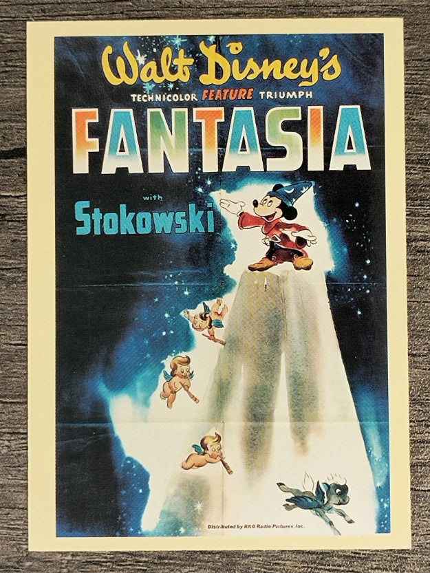 1997 Disney Animated Movie Poster Trading Cards #3 Fantasia