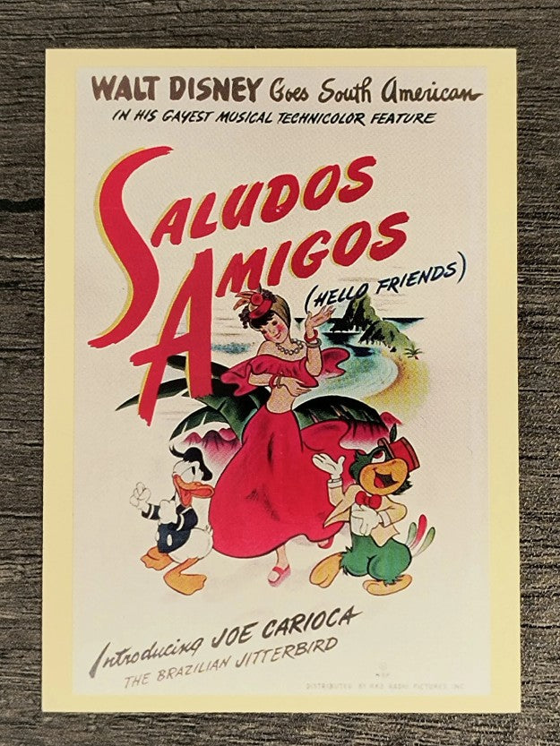 1997 Disney Animated Movie Poster Trading Cards #6 Saludos Amigos