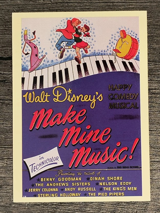 1997 Disney Animated Movie Poster Trading Cards #8 Make Mine Music