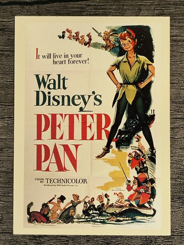 1997 Disney Animated Movie Poster Trading Cards #14 Peter Pan