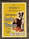 1997 Disney Animated Movie Poster Trading Cards #15 Lady and the Tramp