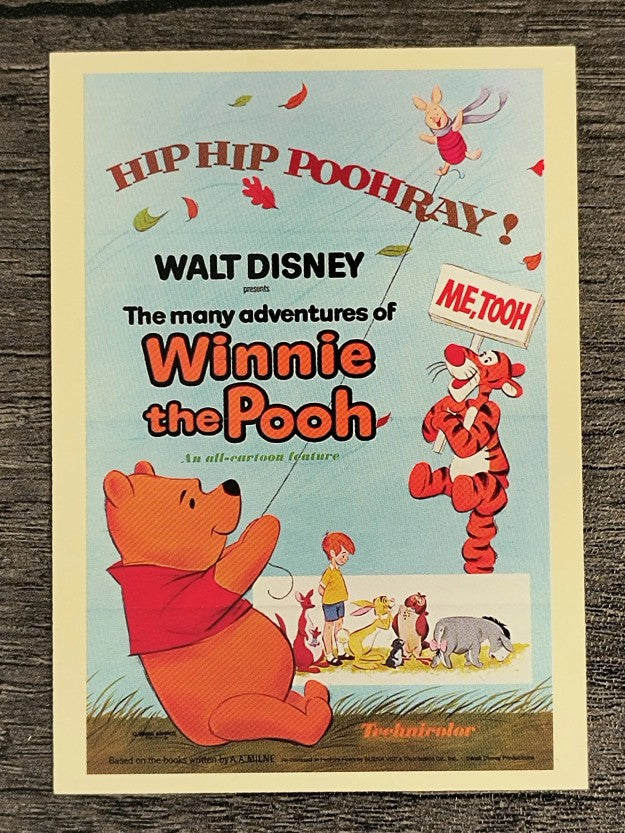 1997 Disney Animated Movie Poster Trading Cards 22 Adventures of Winnie the Pooh