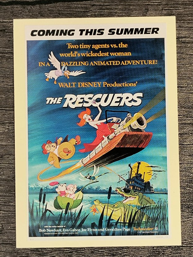 1997 Disney Animated Movie Poster Trading Cards #23 The Rescuers