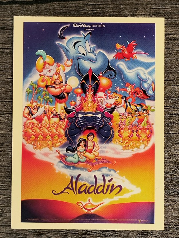 1997 Disney Animated Movie Poster Trading Cards #31 Aladdin