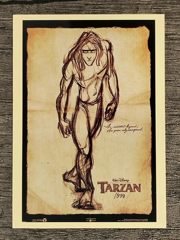 1997 Disney Animated Movie Poster Trading Cards #37 Tarzan