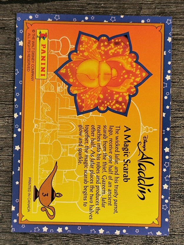 1993 Panini Aladdin #3 A Magic Scarab
