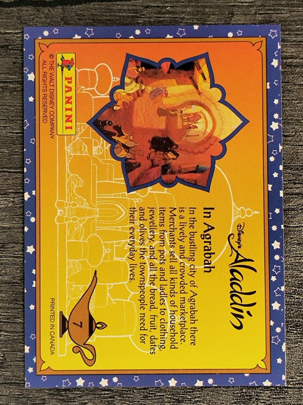 1993 Panini Aladdin #7 In Agrabgah