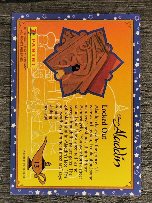 1993 Panini Aladdin #13 Locked Out