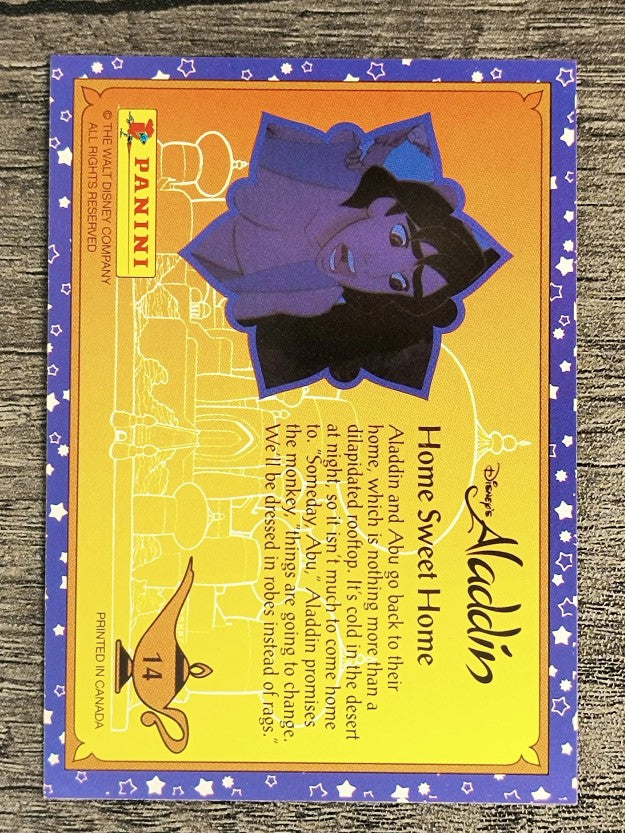 1993 Panini Aladdin #14 Home Sweet Home
