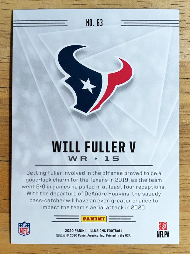 2020 Panini Illusions Retail #63 Will Fuller V