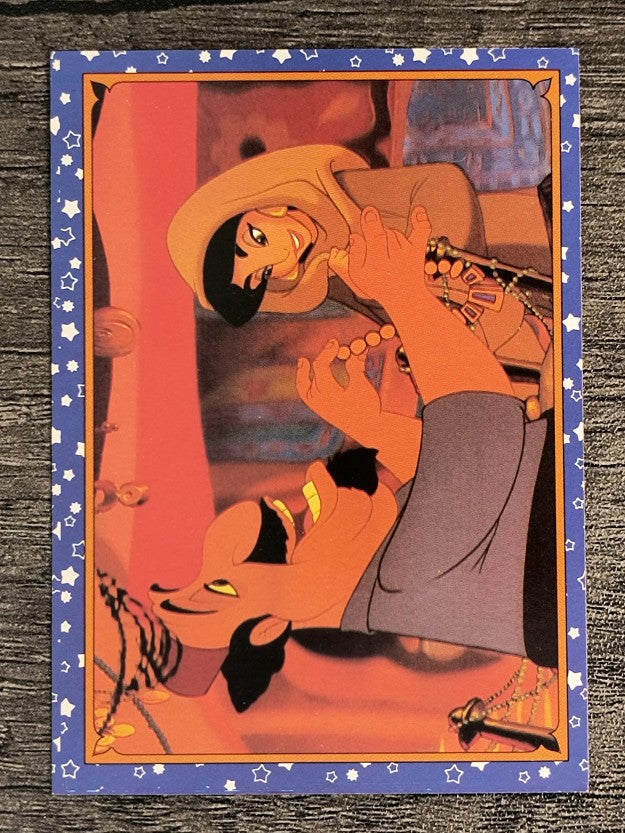 1993 Panini Aladdin #22 Jasmine Visits the Marketplace