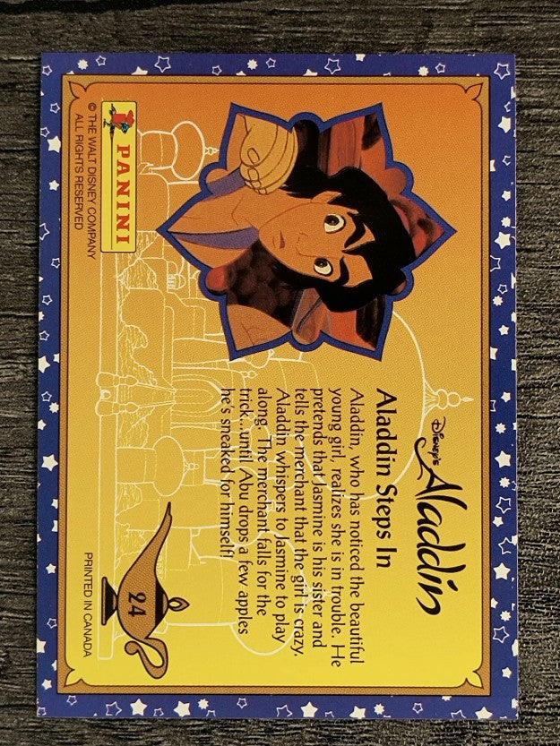 1993 Panini Aladdin #24 Aladdin Steps In