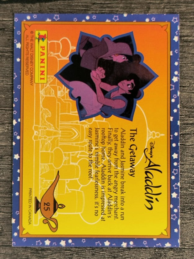 1993 Panini Aladdin #25 The Getaway