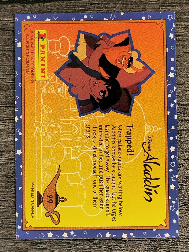 1993 Panini Aladdin #29 Trapped